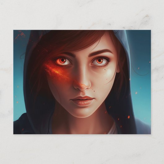 Superhero-dochterkaart Briefkaart (Voorkant)