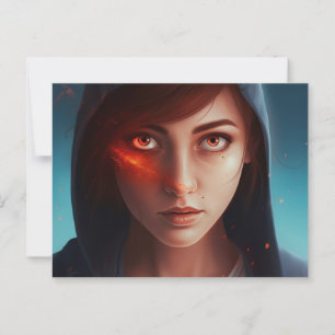 Superhero-dochterkaart Briefkaart