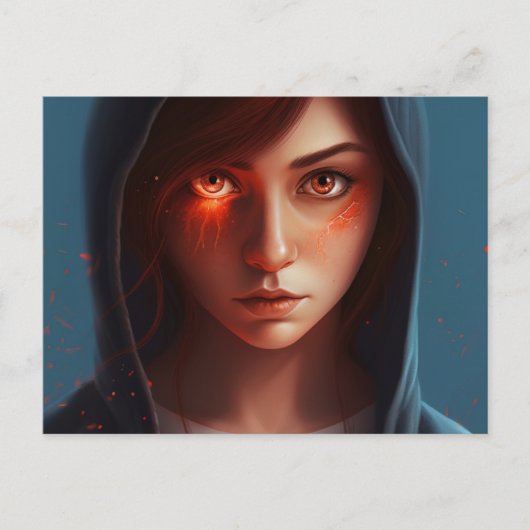 Superhero-dochterkaart Briefkaart (Voorkant)