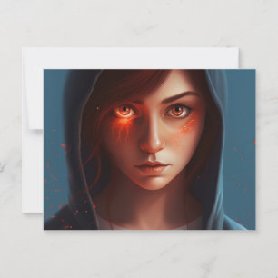 Superhero-dochterkaart Briefkaart