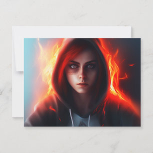 Superhero-dochterkaart Briefkaart