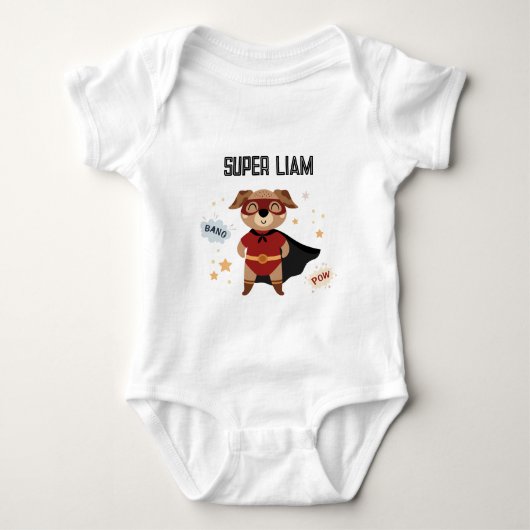 Superhero Dog Baby Toddler T-shirt (Voorkant)
