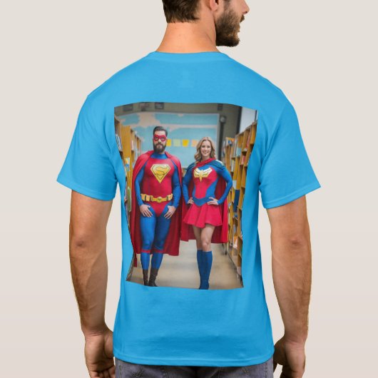 Superhero Educators Design T-shirt (Achterkant)