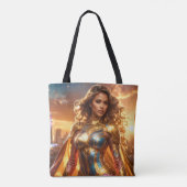 SUPERHERO - FEMALE SUPERHERO TOTE BAG (Achterkant)