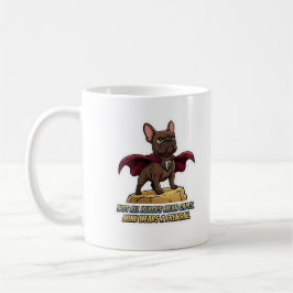 Superhero French Bulldog Cute Frenchie Hero Design Koffiemok