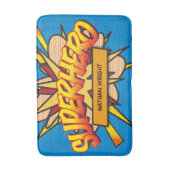 SUPERHERO Fun Retro Comic Book Pop Art Badmat (Voorkant Verticaal)