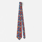 Superhero, Gamer, Comic Book Theme Tie Stropdas (Voorkant)