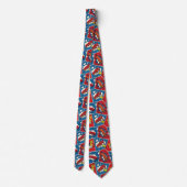 Superhero, Gamer, Comic Book Theme Tie Stropdas (Achterkant)