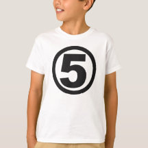 SUPERHERO geïnspireerd #5 BIRTHDAY T-shirt