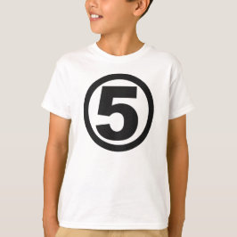 SUPERHERO geïnspireerd #5 BIRTHDAY T-shirt