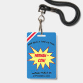 Superhero Helden Con VIP Pas Party Favor Badge (Achterkant met lanyard)