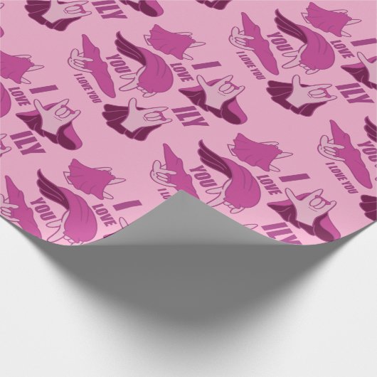 Superhero ILY - ASL Design Cadeaupapier (Hoek)