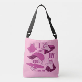 Superhero ILY - ASL Design Crossbody Tas