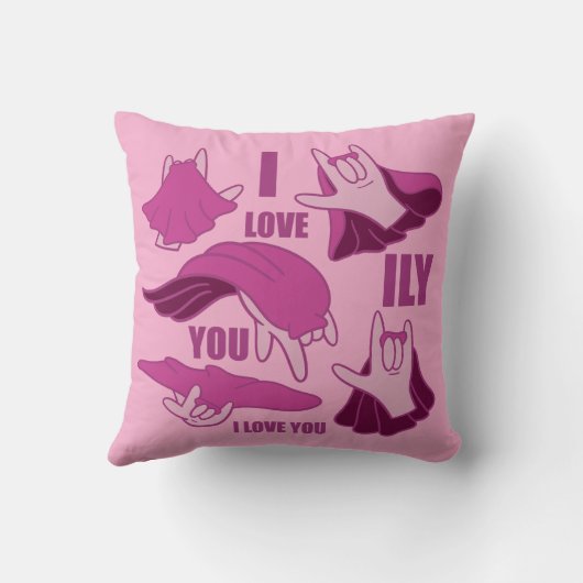 Superhero ILY - ASL Design Kussen (Achterkant)