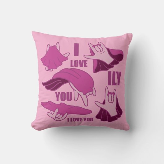 Superhero ILY - ASL Design Kussen (Voorkant)