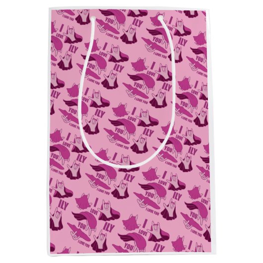 Superhero ILY - ASL Design Medium Cadeauzakje (Voorkant)