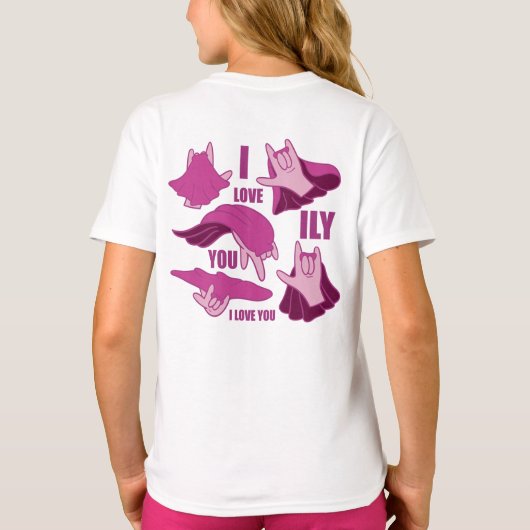 Superhero ILY - ASL Design T-shirt (Achterkant)