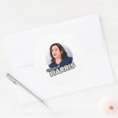 SUPERHERO KAMALA HARRIS RONDE STICKER (Envelop)