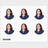 SUPERHERO KAMALA HARRIS VIERKANTE STICKER (Vel)