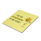 Superhero Keramische Tegel van Poet Adiela Akoo Tegeltje (Zijkant)