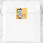 Superhero Kids Verjaardagsfeestje Dank u Stickers (Tas)