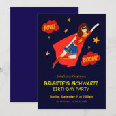 Superhero Kinderverjaardag Kaart (Voorkant / Achterkant)