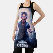 Superhero Lightning Energy Woman Schort (Insitu)