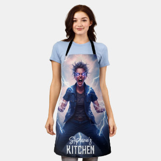 Superhero Lightning Energy Woman  Schort