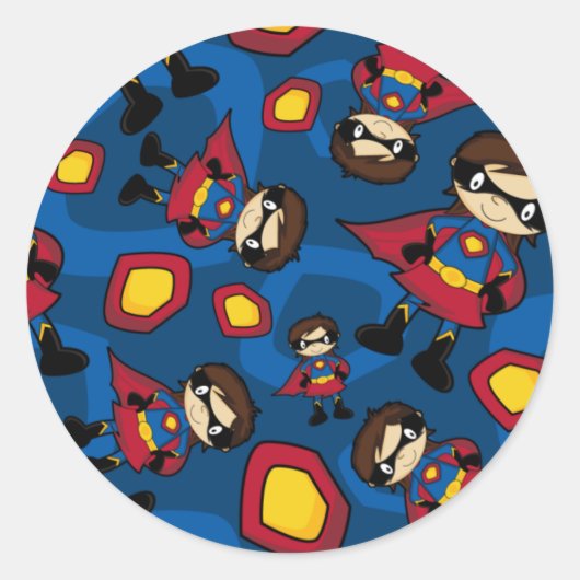 Superhero Meisje Sticker (Voorkant)