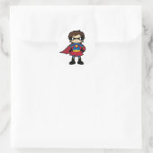Superhero Meisje Sticker (Tas)