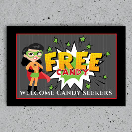 Superhero Moeder Gratis Snoep Halloween Deurmat