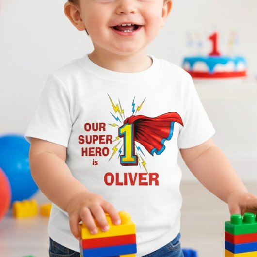 Superhero Number 1 with Cape First Birthday
