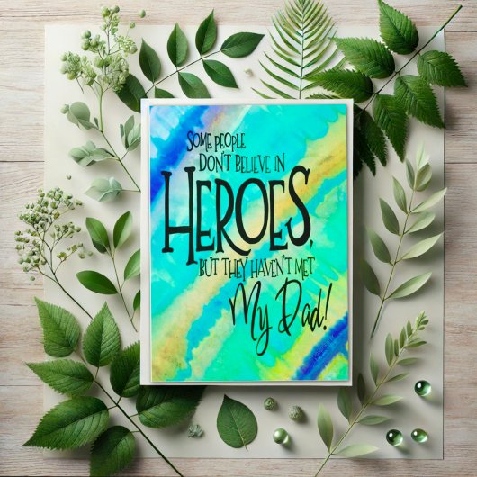 SuperHero Papa Leuke Moderne Inspirivity Kaart