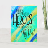 SuperHero Papa Leuke Moderne Inspirivity Kaart (Voorkant)
