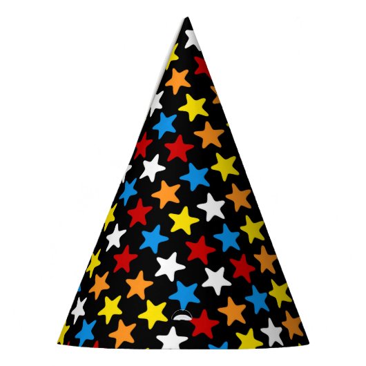 Superhero Party Pet - Meerkleurige ster Feesthoedjes (Links)