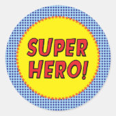 Superhero Party Sticker (Voorkant)