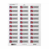 Superhero Party uitnodiging retour adreslabels Etiket (Full Sheet)