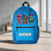 Superhero Personalised Backpack Custom Name Kids Bedrukte Rugzak