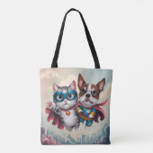 Superhero Pets Tote Bag (Achterkant)
