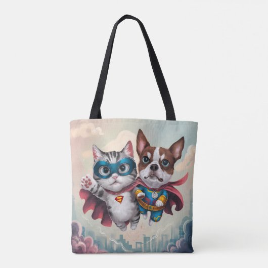 Superhero Pets Tote Bag (Achterkant)