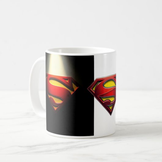 Superhero Power Mok – Bold Emblem Design voor Comi (Voorkant links)