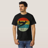 SUPERHERO retro  silhouette 70s T-shirt (Voorkant volledig)