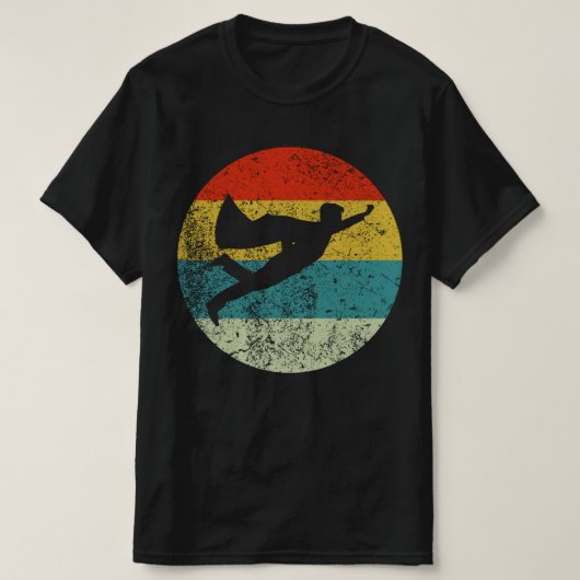 SUPERHERO retro  silhouette 70s T-shirt (Design voorkant)