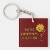 Superhero Rode Sleutelhanger van Dichteres Adiela  (Voorkant)