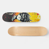 Superhero Skateboard - Levendige oliekunst (Horizontaal)