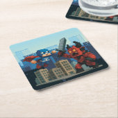 Superhero Skyblade Showdown Canvas tas Kartonnen Onderzetters (Schuin)