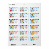 Superhero Super Hero Retouradreslabels Etiket (Full Sheet)