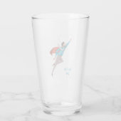 Superhero vaderdag matglazen biermok glas (Achterkant)
