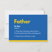 Superhero vaderdagkaarten Modern Kaart (Voorkant)