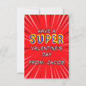 Superhero Valentine’s Day Card Notitiekaartje (Voorkant)